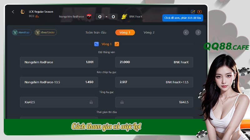 Cách tham gia cá cược Lol