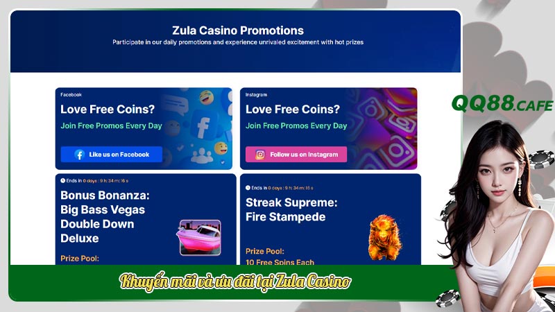 Khuyến mãi và ưu đãi tại Zula Casino