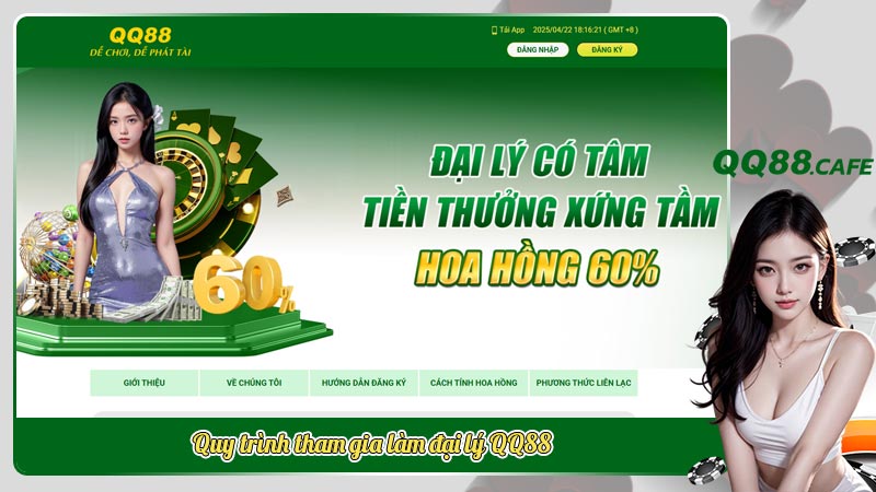 Quy trình tham gia làm đại lý QQ88