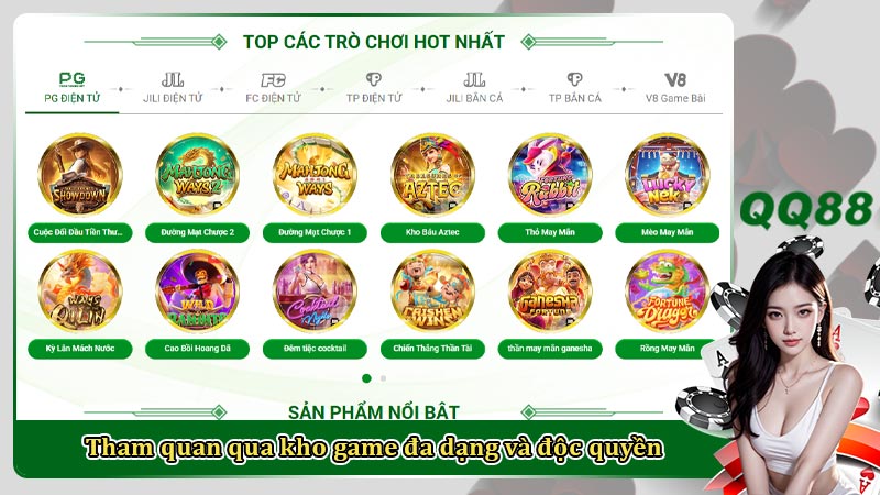 Tham quan qua kho game đa dạng và độc quyền